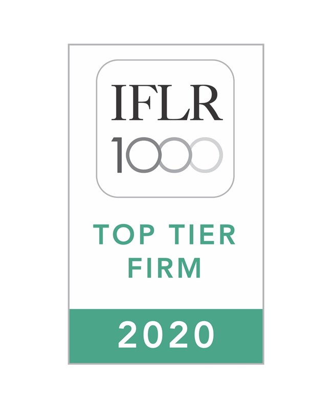 AJA ranked as a Top Tier Firm by IFLR1000